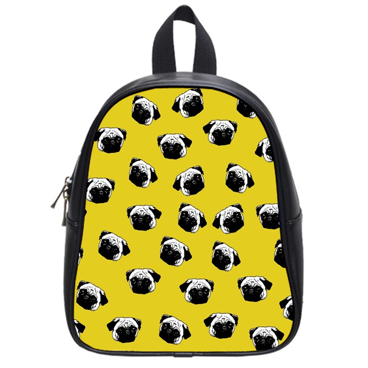 Pug dog pattern School Bags (Small) 