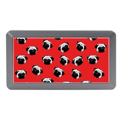 Pug Dog Pattern Memory Card Reader (mini) by Valentinaart