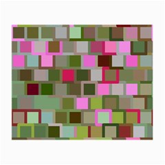 Color Square Tiles Random Effect Small Glasses Cloth (2-side) by Nexatart