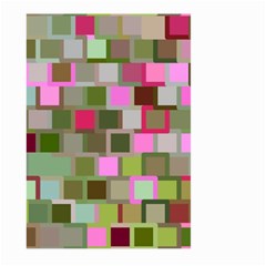 Color Square Tiles Random Effect Large Garden Flag (two Sides) by Nexatart