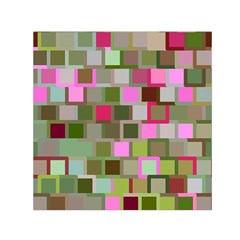 Color Square Tiles Random Effect Small Satin Scarf (square) by Nexatart