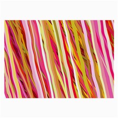 Color Ribbons Background Wallpaper Large Glasses Cloth (2-side) by Nexatart