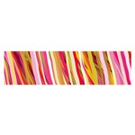 Color Ribbons Background Wallpaper Satin Scarf (Oblong) Front