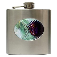 Out Of Time Glass Pearl Flowag Hip Flask (6 Oz) by Nexatart