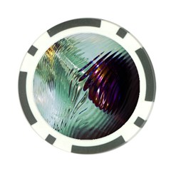 Out Of Time Glass Pearl Flowag Poker Chip Card Guard (10 Pack) by Nexatart