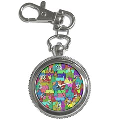 Neighborhood In Color Key Chain Watches by Nexatart