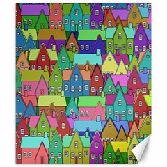 Neighborhood In Color Canvas 8  X 10  by Nexatart