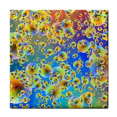 Color Particle Background Tile Coasters by Nexatart