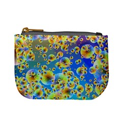 Color Particle Background Mini Coin Purses by Nexatart