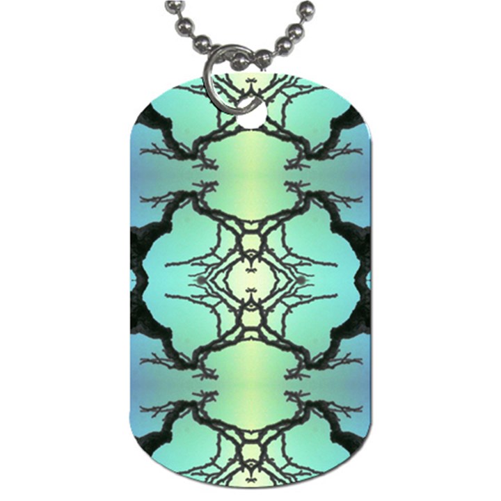 Branches With Diffuse Colour Background Dog Tag (One Side)