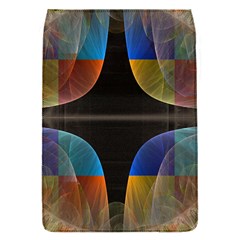 Black Cross With Color Map Fractal Image Of Black Cross With Color Map Flap Covers (s)  by Nexatart