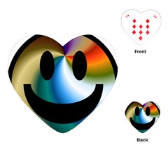 Simple Smiley In Color Playing Cards (heart)  by Nexatart