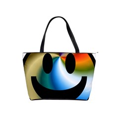 Simple Smiley In Color Shoulder Handbags by Nexatart