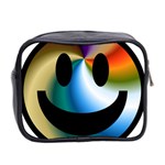 Simple Smiley In Color Mini Toiletries Bag 2-Side Back