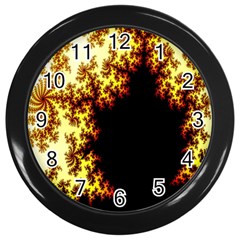 A Fractal Image Wall Clocks (black) by Nexatart