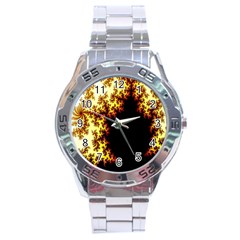 A Fractal Image Stainless Steel Analogue Watch by Nexatart