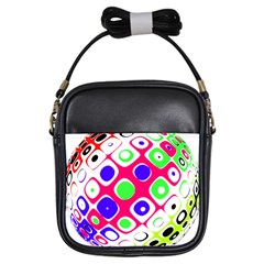 Color Ball Sphere With Color Dots Girls Sling Bags by Nexatart