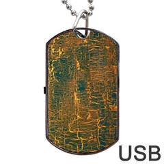 Black And Yellow Color Dog Tag Usb Flash (one Side) by Nexatart