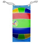 Balloon Volleyball Ball Sport Jewelry Bag Back