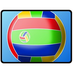 Balloon Volleyball Ball Sport Double Sided Fleece Blanket (large)  by Nexatart