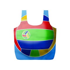 Balloon Volleyball Ball Sport Full Print Recycle Bags (s)  by Nexatart