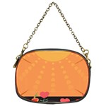 Love Heart Valentine Sun Flowers Chain Purses (One Side)  Front