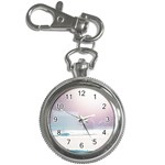 Winter Day Pink Mood Cottages Key Chain Watches Front