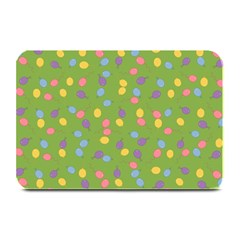 Balloon Grass Party Green Purple Plate Mats by Nexatart