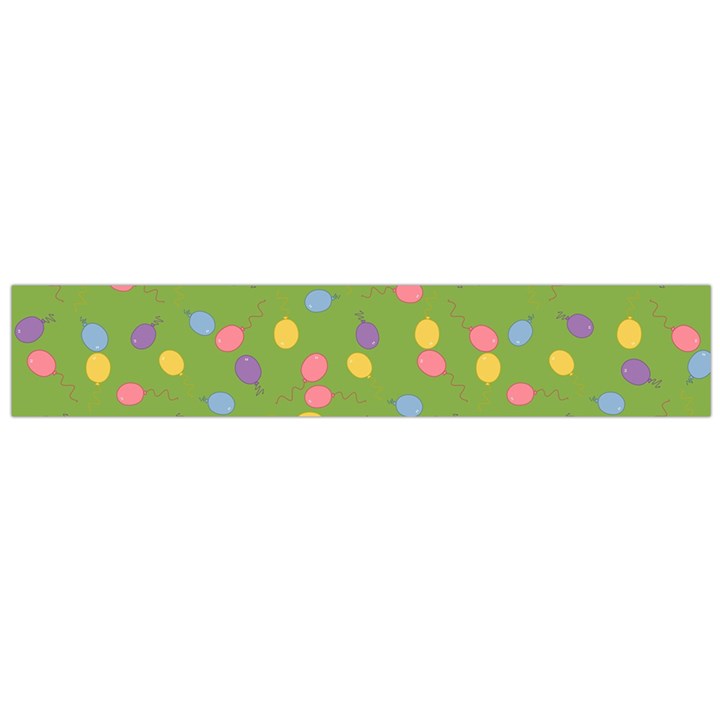 Balloon Grass Party Green Purple Flano Scarf (Large)