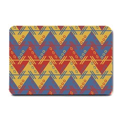 Aztec South American Pattern Zig Zag Small Doormat  by Nexatart