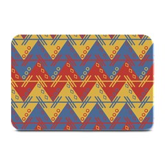 Aztec South American Pattern Zig Zag Plate Mats by Nexatart