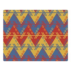 Aztec South American Pattern Zig Zag Double Sided Flano Blanket (large)  by Nexatart