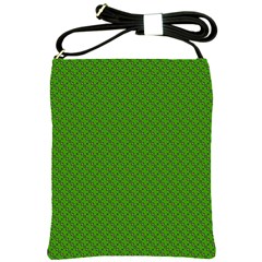 Paper Pattern Green Scrapbooking Shoulder Sling Bags by Nexatart