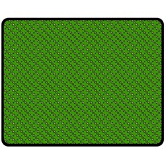 Paper Pattern Green Scrapbooking Double Sided Fleece Blanket (medium) 