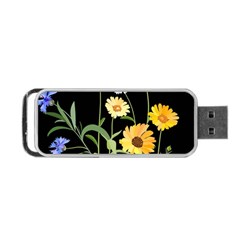 Flowers Of The Field Portable Usb Flash (one Side)