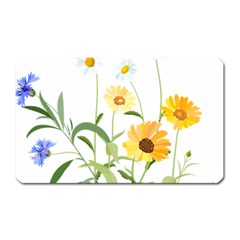 Flowers Flower Of The Field Magnet (rectangular) by Nexatart