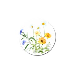 Flowers Flower Of The Field Golf Ball Marker by Nexatart