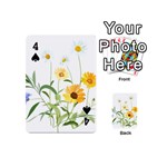 Flowers Flower Of The Field Playing Cards 54 (Mini)  Front - Spade4