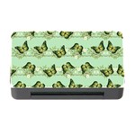 Green Butterflies Memory Card Reader with CF Front