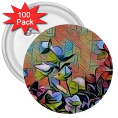 Spring Flowers Magic Cube 3  Buttons (100 Pack) 