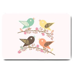 Four Birds Large Doormat  by linceazul