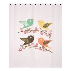 Four Birds Shower Curtain 60  X 72  (medium)  by linceazul