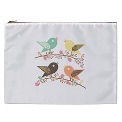 Four Birds Cosmetic Bag (xxl)  by linceazul