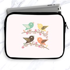 Four Birds Apple Ipad 2/3/4 Zipper Cases by linceazul