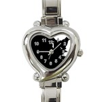 Abstraction Heart Italian Charm Watch Front