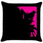 Abstraction Throw Pillow Case (Black) Front