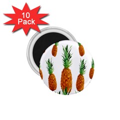 Pineapple Print Polygonal Pattern 1 75  Magnets (10 Pack)  by Nexatart