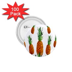 Pineapple Print Polygonal Pattern 1 75  Buttons (100 Pack)  by Nexatart