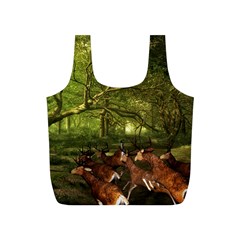 Red Deer Deer Roe Deer Antler Full Print Recycle Bags (s)  by Nexatart