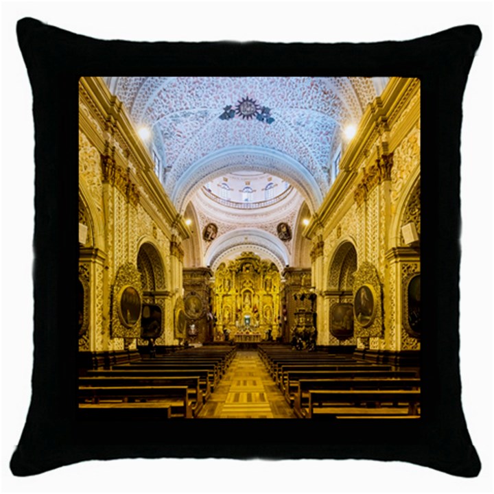 Church The Worship Quito Ecuador Throw Pillow Case (Black)